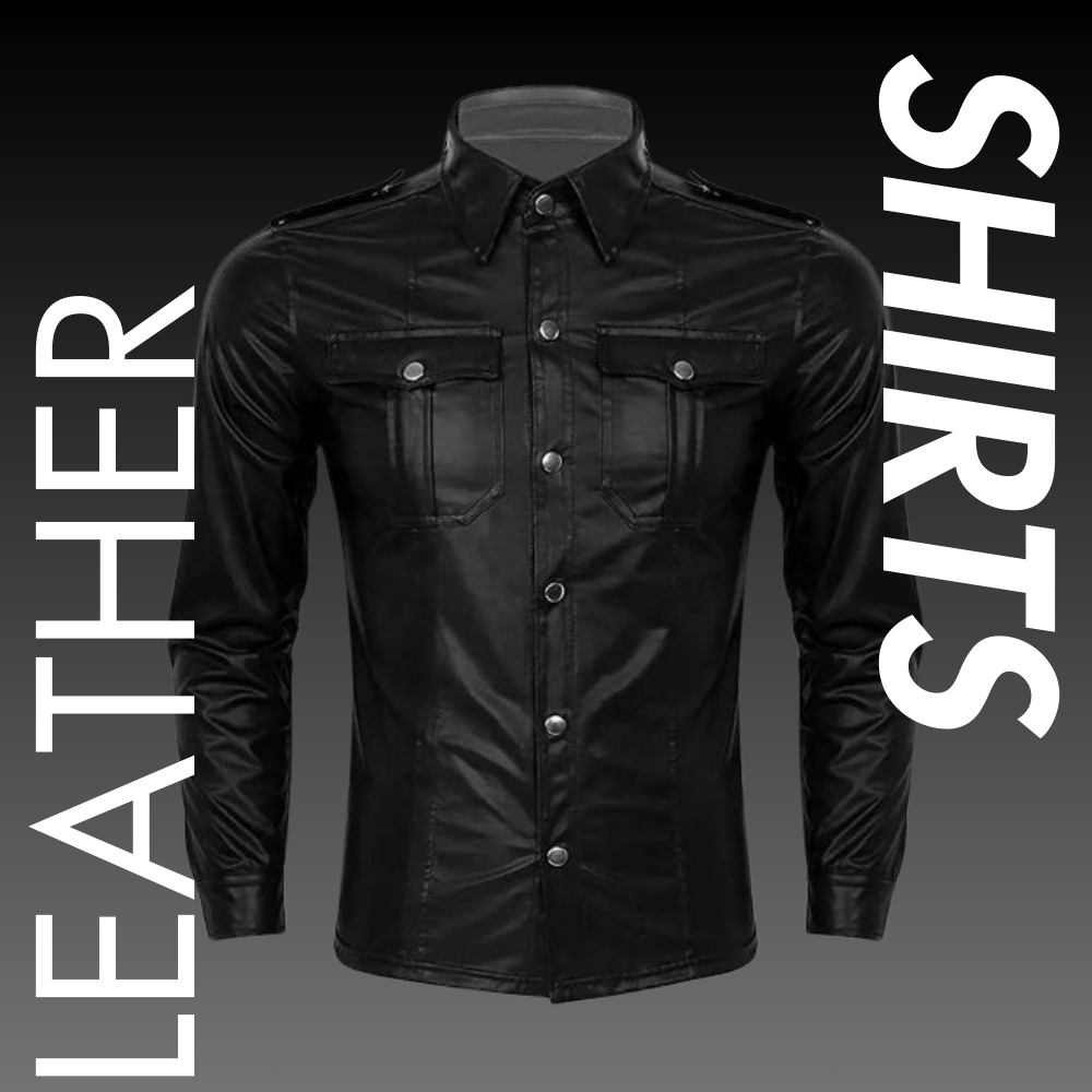 Men Leather Shirts