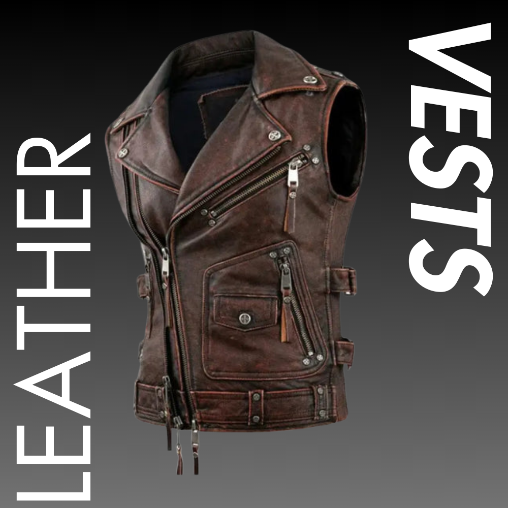 Men Leather Vests