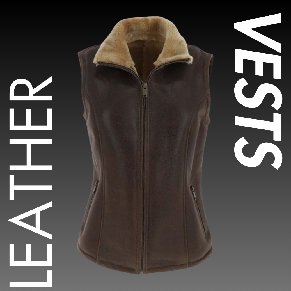 Women Leather Vests