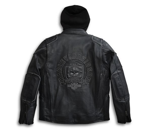 Hooded Harley Davidson leather jackets