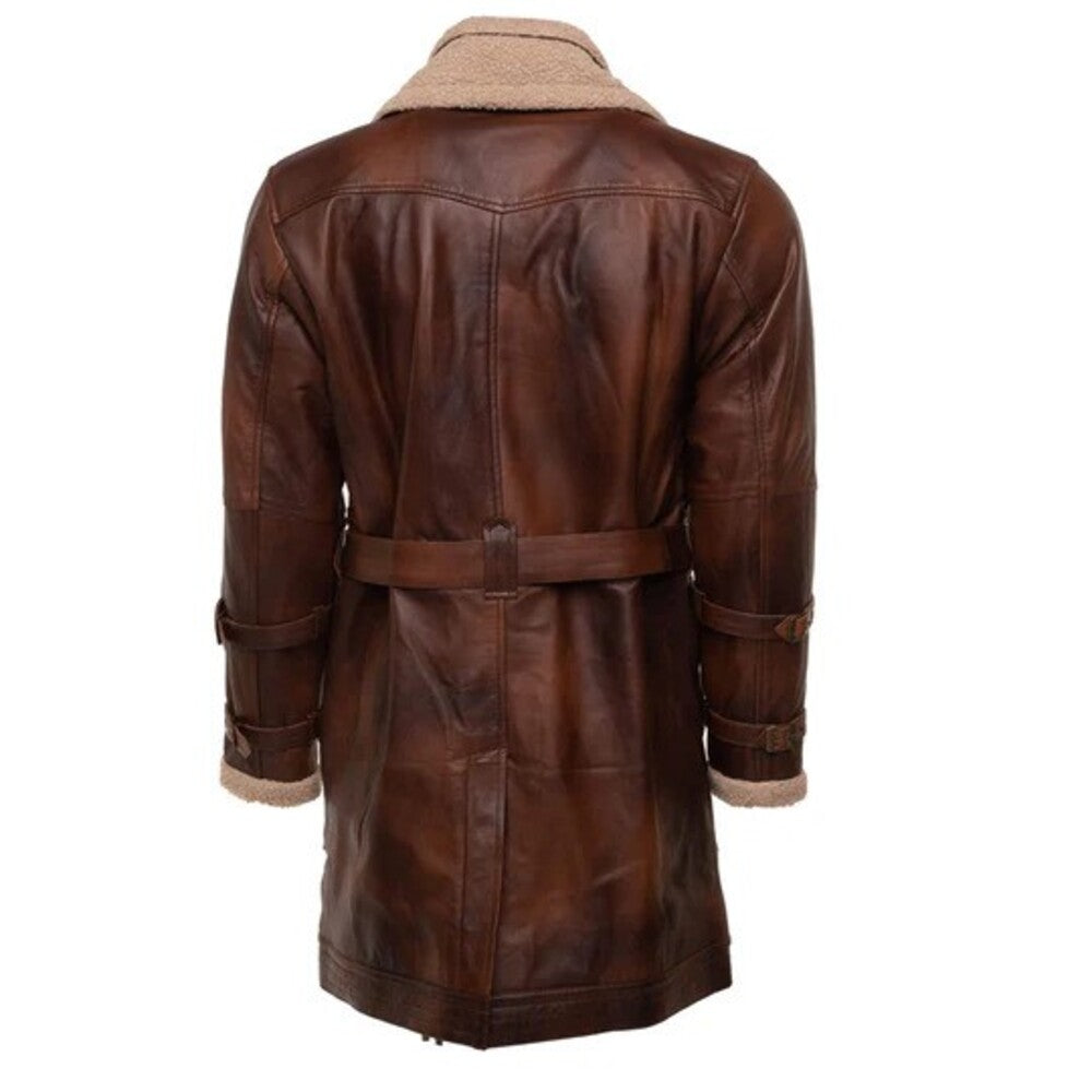 leather trench coat mens