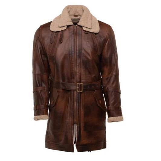 leather trench coat mens