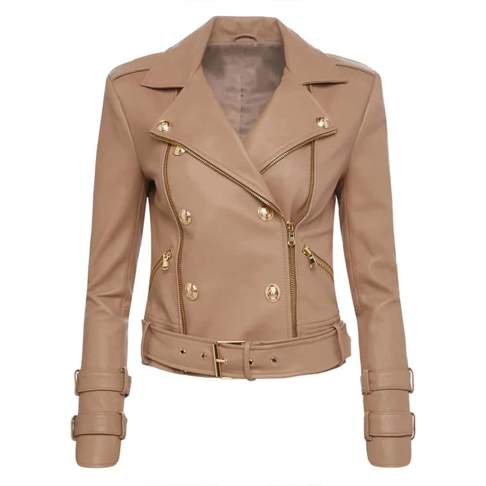 leather jacket women