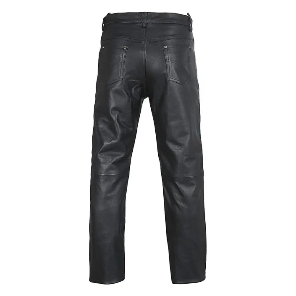 black leather pants for men