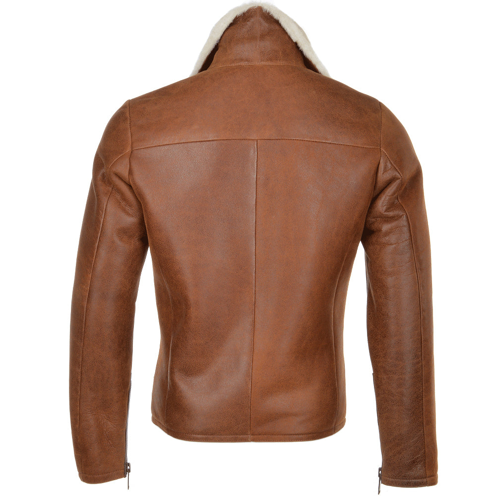 Brown Shearling Jacket For Men