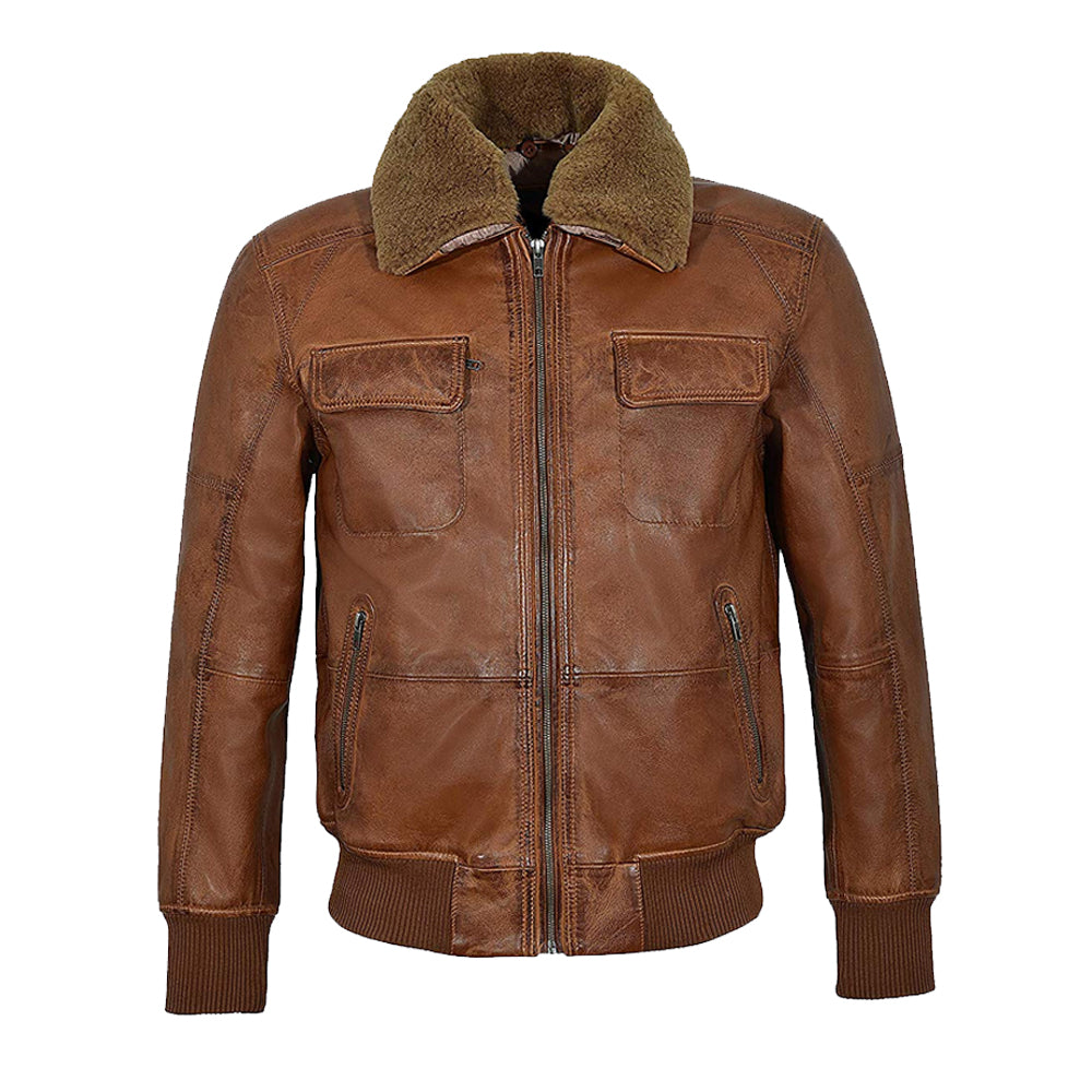 bomber jacket leather