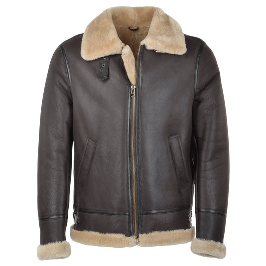 Luxury Men Shearling Jacket For Winters