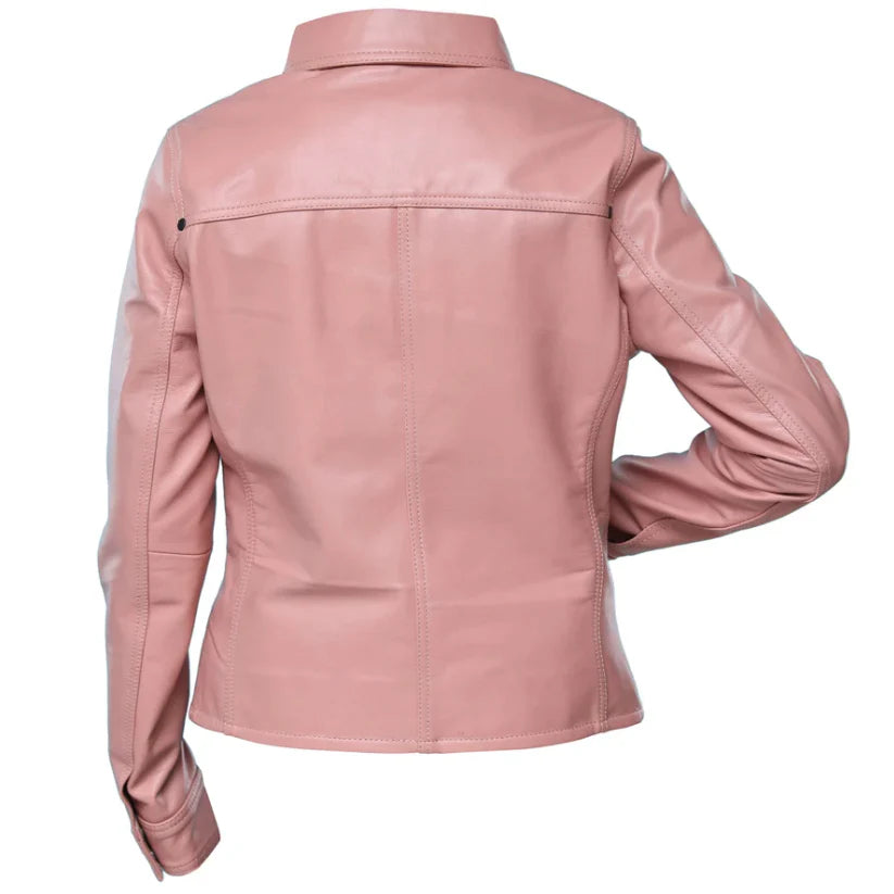 leather shirt women