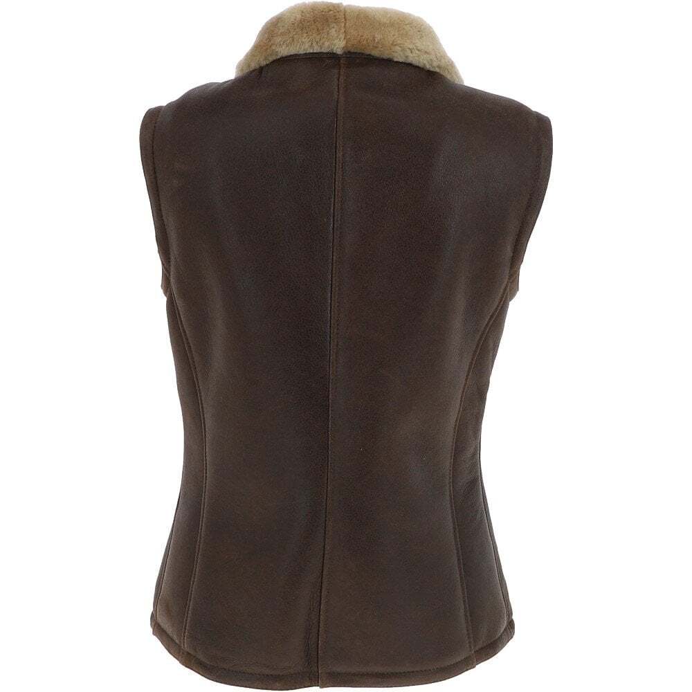 womens leather vest